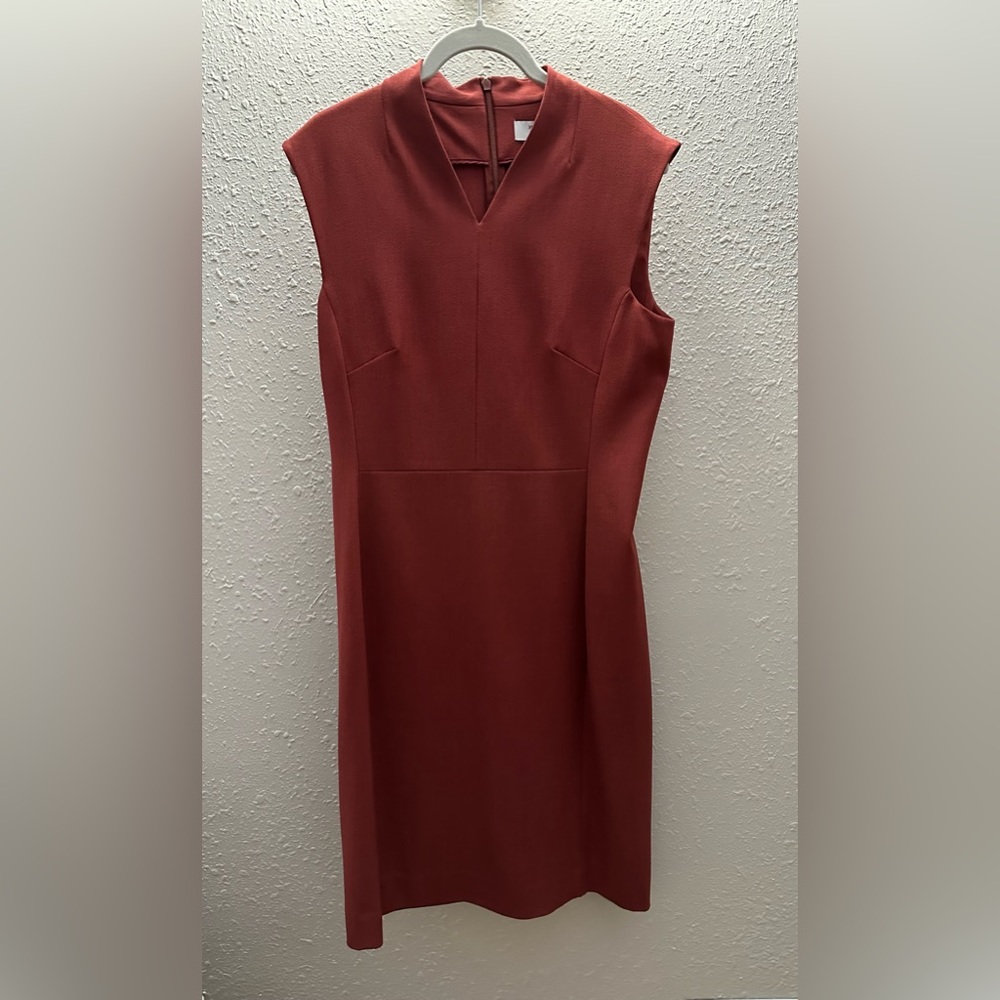 MM. Lafleur tailored brick colored dress